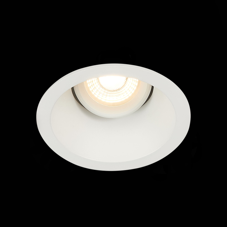 Белый точечный потолочный встраиваемый светильник ST Luce Grosi